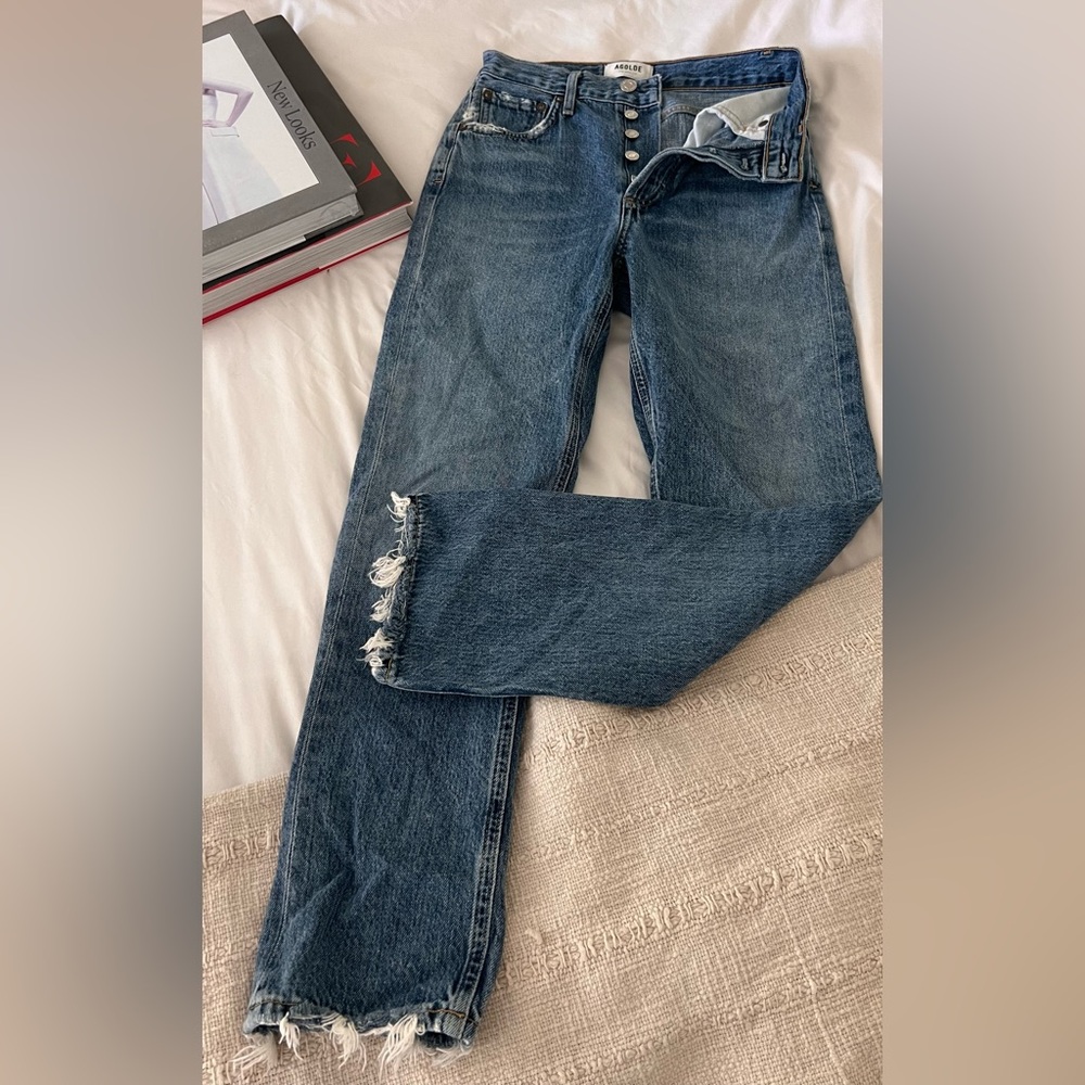 Agolde Classic Blue Denim Jeans